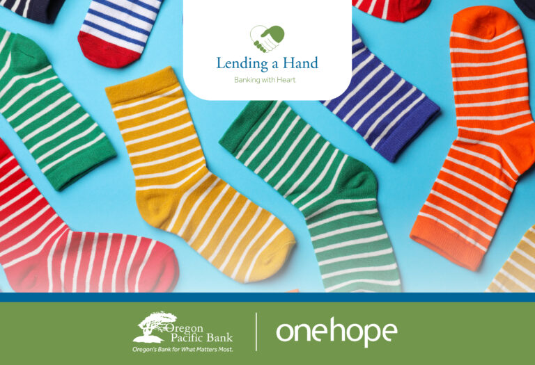 #76359 Oregon Pacific Bank Sock Drive for One Hope Back to School Supplies_Blog Header 2